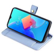 For Samsung Galaxy S24 Ultra 5G Sheep Texture Cross-body Zipper Wallet Leather Phone Case(Blue)