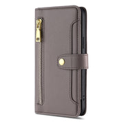For OnePlus Nord CE 3 Lite 5G Sheep Texture Cross-body Zipper Wallet Leather Phone Case(Grey)