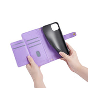 For OnePlus Nord CE3 5G Sheep Texture Cross-body Zipper Wallet Leather Phone Case(Purple)