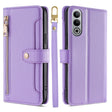 For OnePlus Nord CE4 Sheep Texture Cross-body Zipper Wallet Leather Phone Case(Purple) - free shipping - PMC TechLife - Order now!