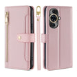 For Huawei nova 11 Pro 4G / 11 Ultra 4G Sheep Texture Cross-body Zipper Wallet Leather Phone Case(Pink) - Huawei Cases by PMC TechLife | Online Shopping South Africa | PMC TechLife | Buy Now Pay Later Mobicred