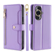 For Huawei nova 11 Pro 4G / 11 Ultra 4G Sheep Texture Cross-body Zipper Wallet Leather Phone Case(Purple) - Huawei Cases by PMC TechLife | Online Shopping South Africa | PMC TechLife | Buy Now Pay Later Mobicred