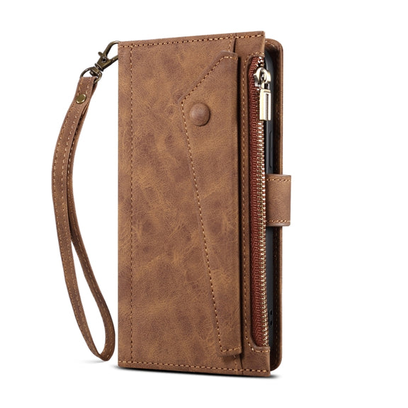 For Google Pixel 8 Pro ESEBLE Retro Frosted RFID Flip Leather Phone Case(Brown)