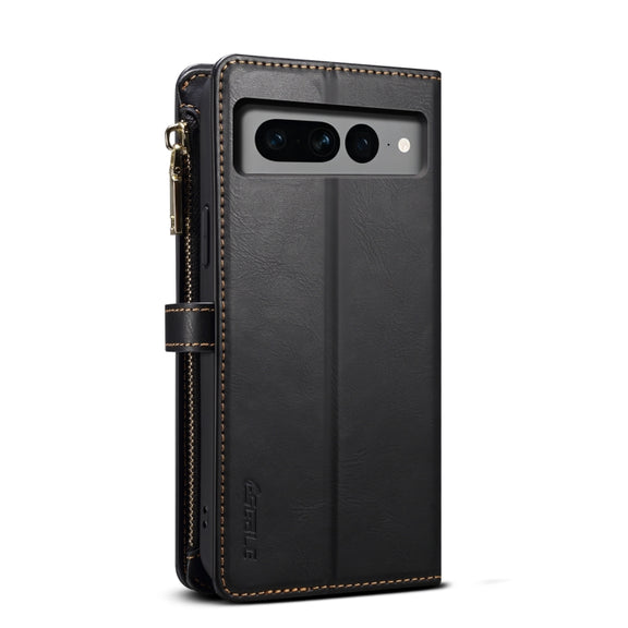For Google Pixel 8 ESEBLE Star Series Lanyard Zipper Wallet RFID Leather Case(Black)