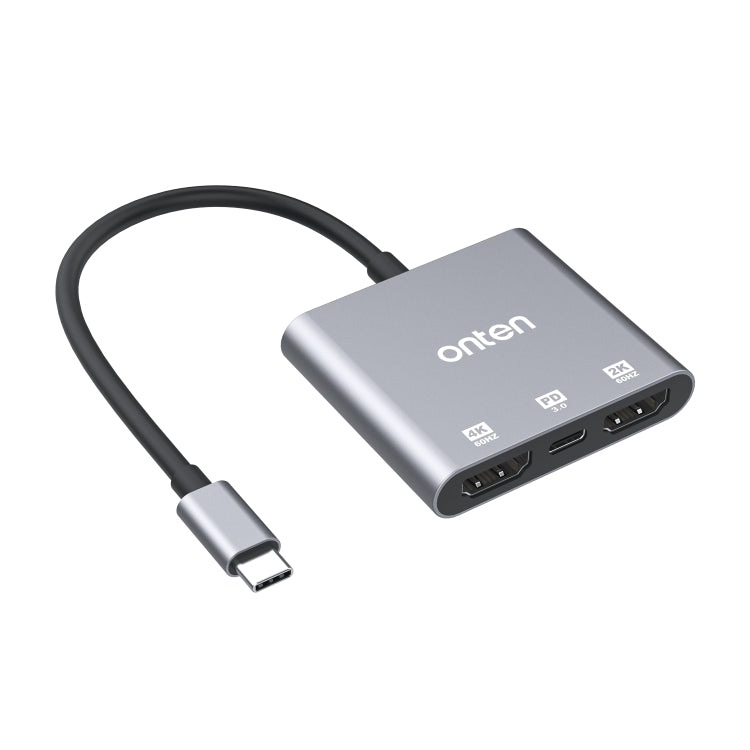 Onten 9175S 3 in 1 USB-C / Type-C to HDMI Adapter(Grey) - free shipping - PMC Jewellery - Order now!