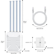 Wavlink WN573HX1 WiFi 6 AX1800 Dual Band Long Range Outdoor WiFi Extender(US Plug)