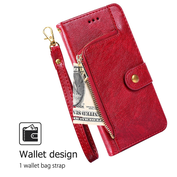For Huawei Pura 70 Pro / 70 Pro+ 5G Zipper Bag Leather Phone Case(Red)