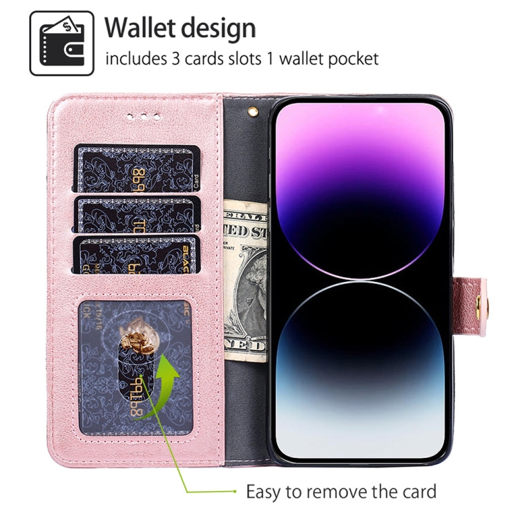For Huawei Pura 70 Pro / 70 Pro+ 5G Zipper Bag Leather Phone Case(Rose Gold)