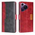 For Huawei Pura 70 Pro / 70 Pro+ 5G Contrast Color Side Buckle Leather Phone Case(Red + Black) - free shipping - PMC Jewellery - Order now!