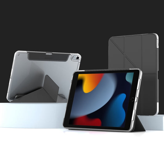 For iPad 10.2 2021 / 2020 / 2019 Mutural Deformation Stand Smart Leather Tablet Case(Black) - free shipping - PMC Jewellery - Order now!