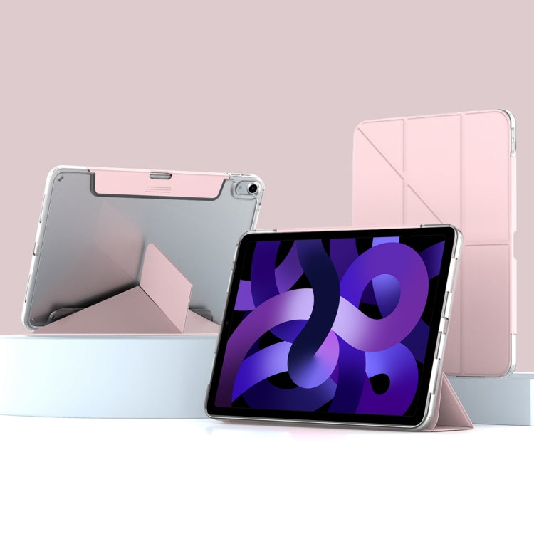 For iPad  Air 2022 / 2020 10.9 Mutural Deformation Stand Smart Leather Tablet Case(Pink) - free shipping - PMc TechLife - Order now!