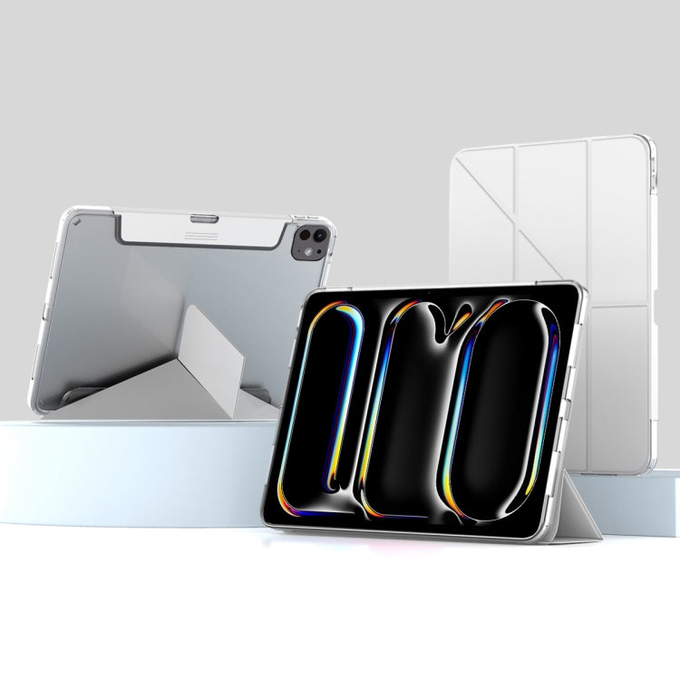 For iPad Pro 13 2024 Mutural Deformation Stand Smart Leather Tablet Case(Grey) - free shipping - PMC TechLife - Order now!