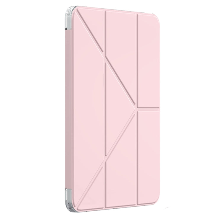 For iPad Pro 13 2024 Mutural Deformation Stand Smart Leather Tablet Case(Pink) - free shipping - PMC TechLife - Order now!