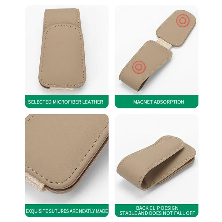 Car Sun Visor Glasses Holder Multifunctional Card Clip Storage Rack(Pink) - Sunglasses & Glasses Clips by PMC TechLife | Online Shopping South Africa | PMC TechLife | Buy Now Pay Later Mobicred