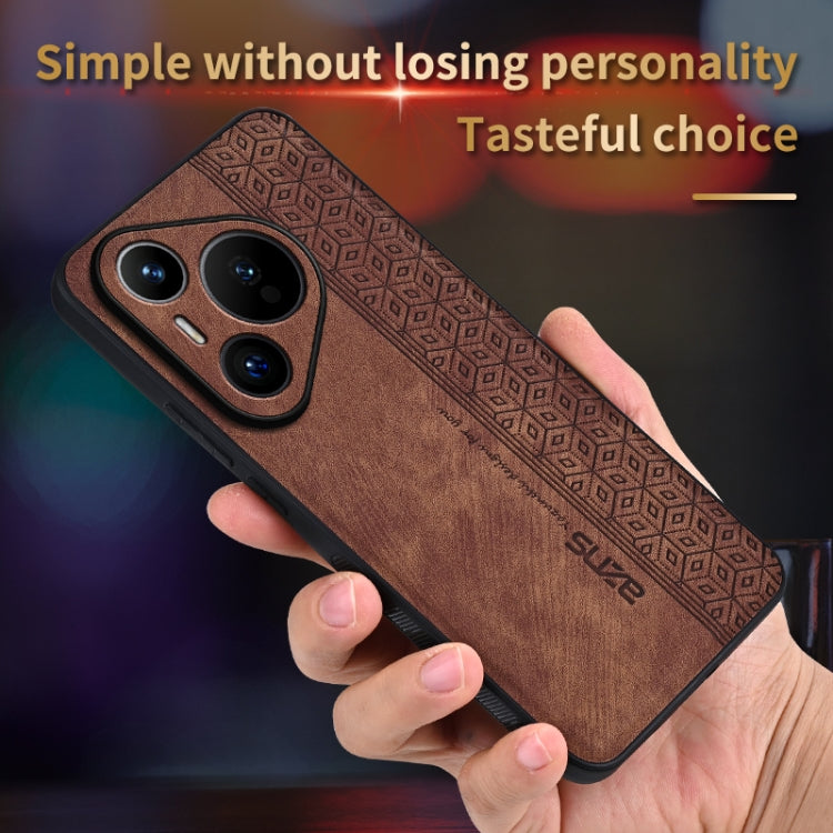 For Huawei Pura 70 Pro AZNS 3D Embossed Skin Feel Phone Case(Sapphire Blue)