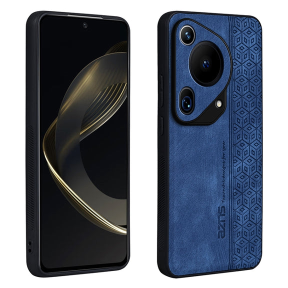 For Huawei Pura 70 Ultra AZNS 3D Embossed Skin Feel Phone Case(Sapphire Blue)