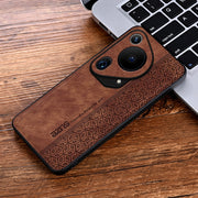 For Huawei Pura 70 Ultra AZNS 3D Embossed Skin Feel Phone Case(Brown)