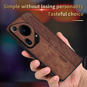 For Huawei Pura 70 Ultra AZNS 3D Embossed Skin Feel Phone Case(Brown)