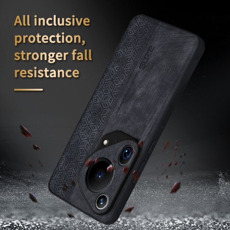 For Huawei Pura 70 Ultra AZNS 3D Embossed Skin Feel Phone Case(Brown)