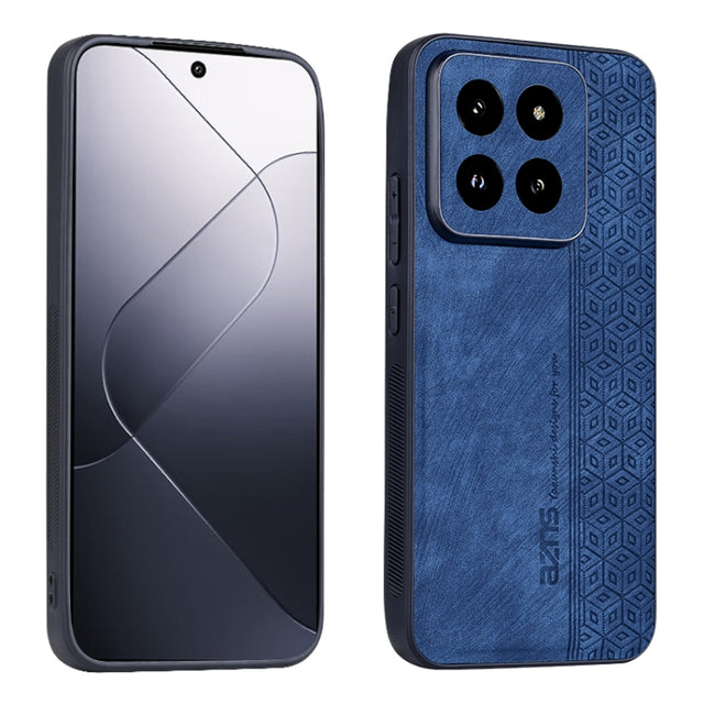 For Xiaomi 14 Pro AZNS 3D Embossed Skin Feel Phone Case(Sapphire Blue)