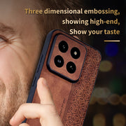 For Xiaomi 14 Pro AZNS 3D Embossed Skin Feel Phone Case(Purple)