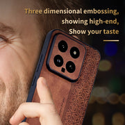 For Xiaomi 14 AZNS 3D Embossed Skin Feel Phone Case(Sapphire Blue)