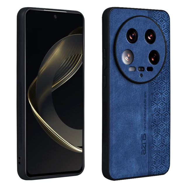 For Xiaomi 14 Ultra AZNS 3D Embossed Skin Feel Phone Case(Black)