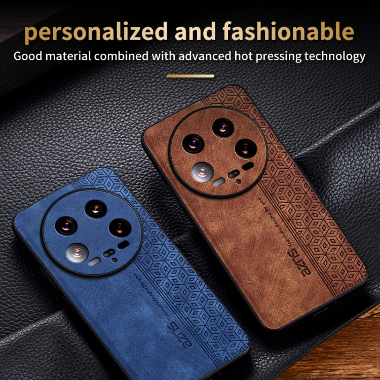 For Xiaomi 14 Ultra AZNS 3D Embossed Skin Feel Phone Case(Dark Green)