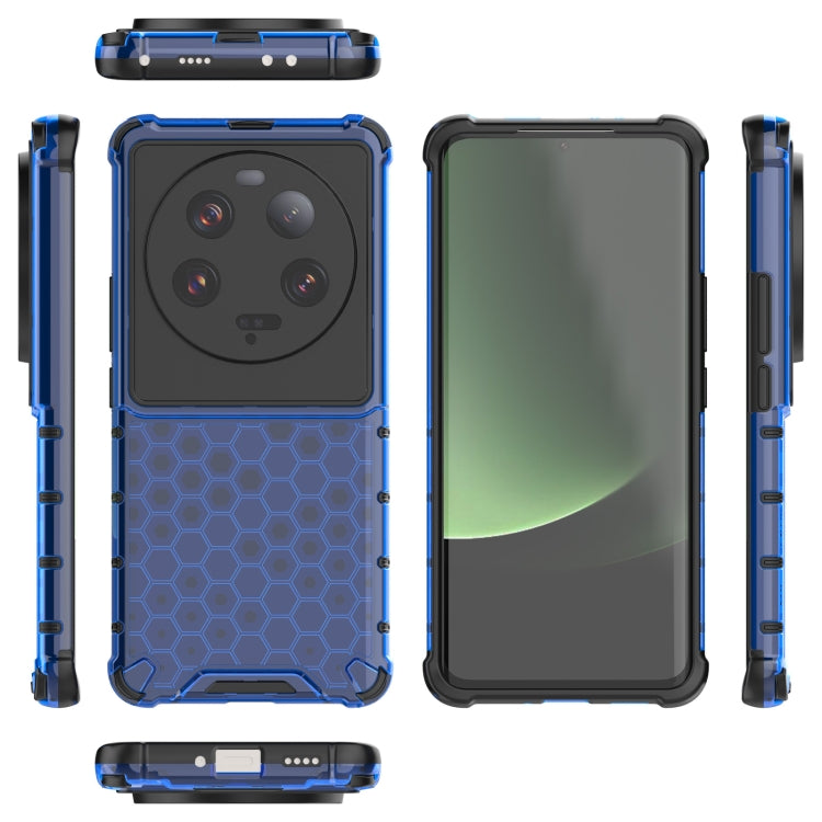For Xiaomi 13 Ultra Shockproof Honeycomb PC + TPU Phone Case(Blue) - 13 Ultra Cases by PMC TechLife | Online Shopping South Africa | PMC TechLife | Buy Now Pay Later Mobicred