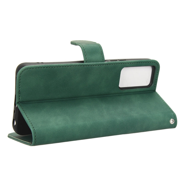 For TCL 40 XE 5G Skin Feel Magnetic Flip Leather Phone Case(Green) - More Brand by PMC TechLife | Online Shopping South Africa | PMC TechLife