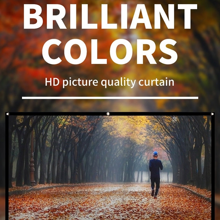 Simple Folding Thin Polyester Projector Film Curtain, Size:180 inch 16:9 - Film Curtains by PMC TechLife | Online Shopping South Africa | PMC TechLife | Buy Now Pay Later Mobicred