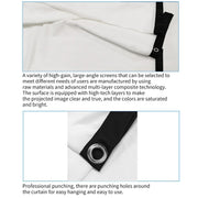 Simple Folding Thin Polyester Projector Film Curtain, Size:200 inch 16:9