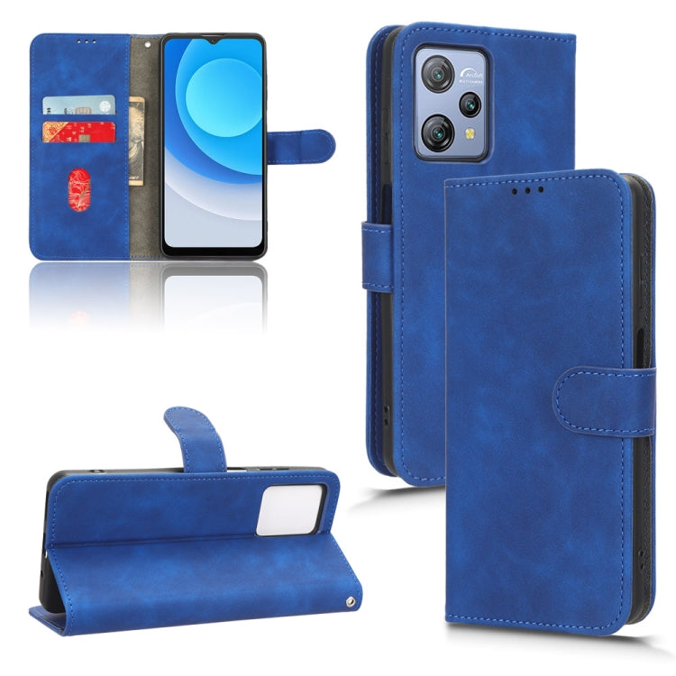For Blackview A53 Pro Skin Feel Magnetic Flip Leather Phone Case(Blue) - More Brand by PMC TechLife | Online Shopping South Africa | PMC TechLife | Buy Now Pay Later Mobicred