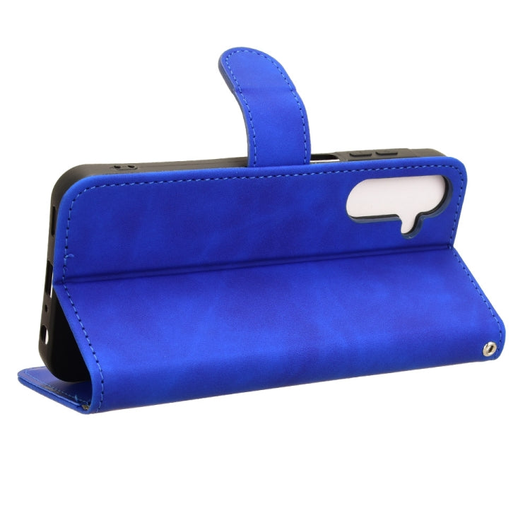 For Samsung Galaxy A25 5G Skin Feel Magnetic Flip Leather Phone Case(Blue) - Galaxy Phone Cases by PMC TechLife | Online Shopping South Africa | PMC TechLife