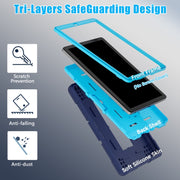 For Lenovo Tab M9 / TB-310FU Contrast Color Silicone Hybrid PC Tablet Case with Holder(Navy Blue)