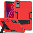 For Lenovo Tab M11/ Xiaoxin Pad 11 2024 Contrast Color Silicone Hybrid PC Tablet Case with Holder(Red Black) - Lenovo by PMC Jewellery | Online Shopping South Africa | PMC Jewellery | Buy Now Pay Later Mobicred