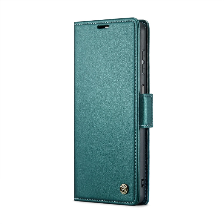 For Samsung Galaxy A23 CaseMe 023 Butterfly Buckle Litchi Texture RFID Anti-theft Leather Phone Case(Pearly Blue)