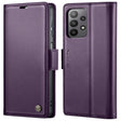 For Samsung Galaxy A23 CaseMe 023 Butterfly Buckle Litchi Texture RFID Anti-theft Leather Phone Case(Pearly Purple) - free shipping - PMC TechLife - Order now!