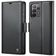 For Samsung Galaxy A33 5G CaseMe 023 Butterfly Buckle Litchi Texture RFID Anti-theft Leather Phone Case(Black) - free shipping - PMC TechLife - Order now!