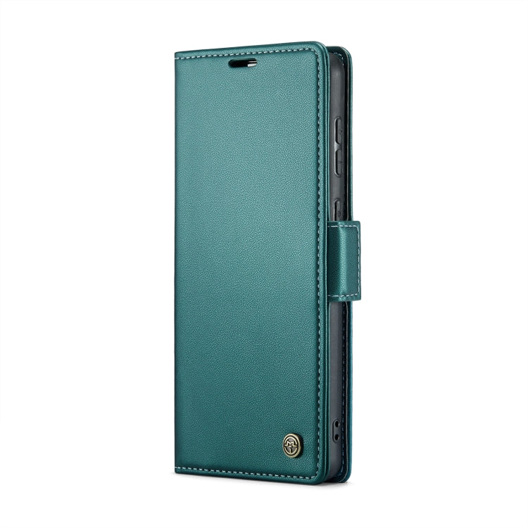 For Samsung Galaxy A33 5G CaseMe 023 Butterfly Buckle Litchi Texture RFID Anti-theft Leather Phone Case(Pearly Blue)