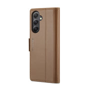 For Samsung Galaxy A34 5G CaseMe 023 Butterfly Buckle Litchi Texture RFID Anti-theft Leather Phone Case(Brown)