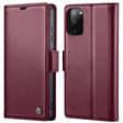 For Samsung Galaxy S20 CaseMe 023 Butterfly Buckle Litchi Texture RFID Anti-theft Leather Phone Case(Wine Red) - free shipping - PMC TechLife - Order now!