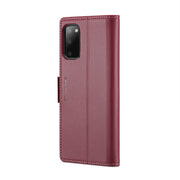 For Samsung Galaxy S20 CaseMe 023 Butterfly Buckle Litchi Texture RFID Anti-theft Leather Phone Case(Wine Red)