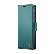 For Samsung Galaxy S20 CaseMe 023 Butterfly Buckle Litchi Texture RFID Anti-theft Leather Phone Case(Pearly Blue)