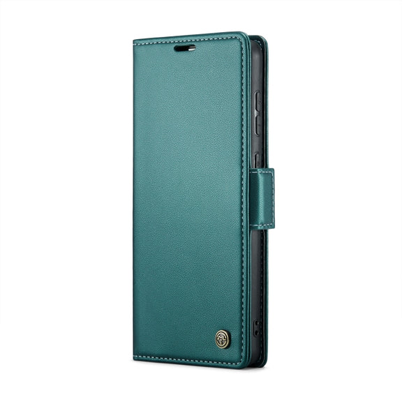 For Samsung Galaxy S20 CaseMe 023 Butterfly Buckle Litchi Texture RFID Anti-theft Leather Phone Case(Pearly Blue)