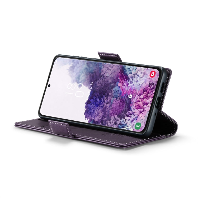 For Samsung Galaxy S20 CaseMe 023 Butterfly Buckle Litchi Texture RFID Anti-theft Leather Phone Case(Pearly Purple) - free shipping - PMC TechLife - Order now!