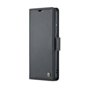 For Samsung Galaxy S20+ CaseMe 023 Butterfly Buckle Litchi Texture RFID Anti-theft Leather Phone Case(Black)