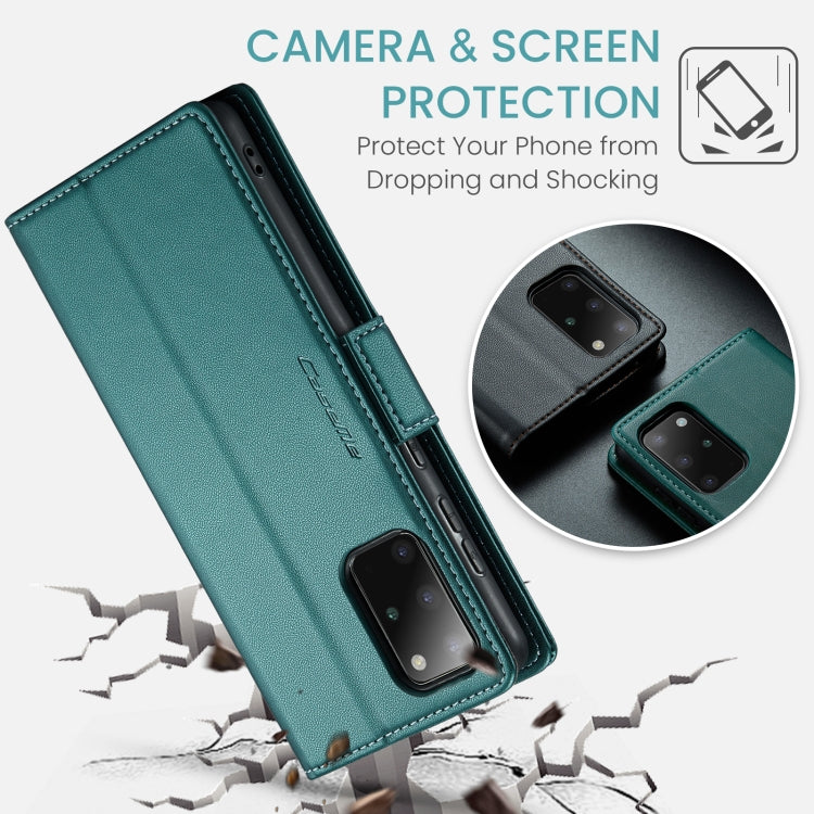 For Samsung Galaxy S20+ CaseMe 023 Butterfly Buckle Litchi Texture RFID Anti-theft Leather Phone Case(Pearly Blue) - free shipping - PMC TechLife - Order now!