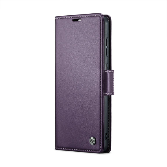 For Samsung Galaxy S20+ CaseMe 023 Butterfly Buckle Litchi Texture RFID Anti-theft Leather Phone Case(Pearly Purple)
