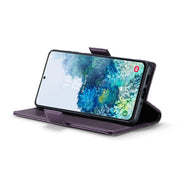 For Samsung Galaxy S20+ CaseMe 023 Butterfly Buckle Litchi Texture RFID Anti-theft Leather Phone Case(Pearly Purple)